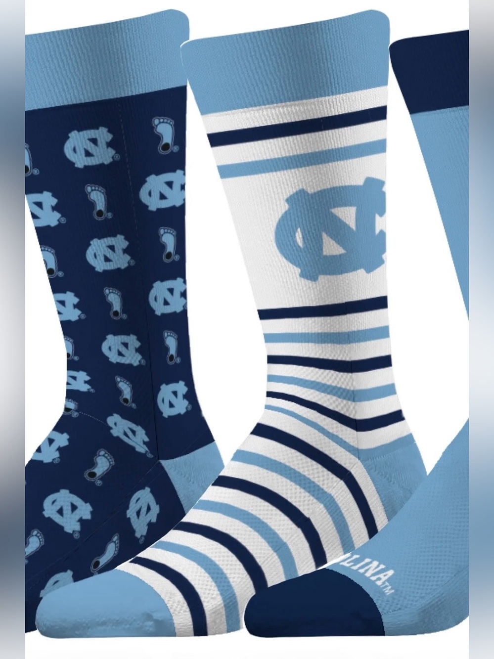 Strideline socks featuring the North Carolina Tar Heels (University of North